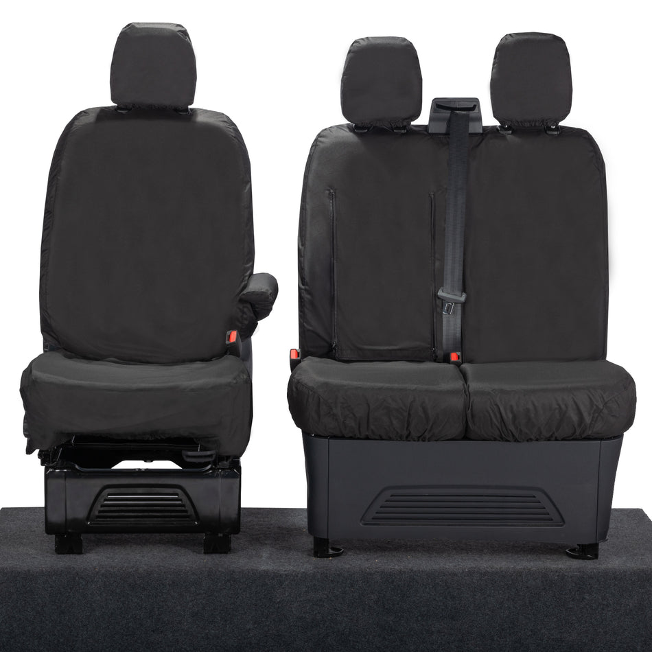 Single + Double – Cotton Backed Seat Covers – Tailored Fit [SC334]