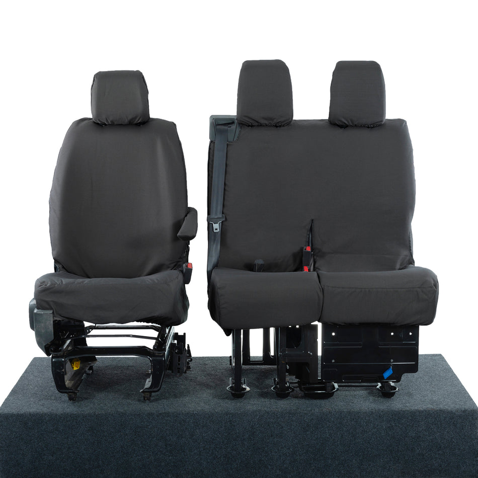 Single + Double – Cotton Backed Seat Covers – Tailored Fit [SC367]